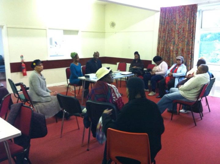 IMG_2241 Patricia Foster McKenley delivering a Vegan & Healthy Eating Talk, at the 'Bring and Fix' Event, south London (November 2012). Photo: Karen Small